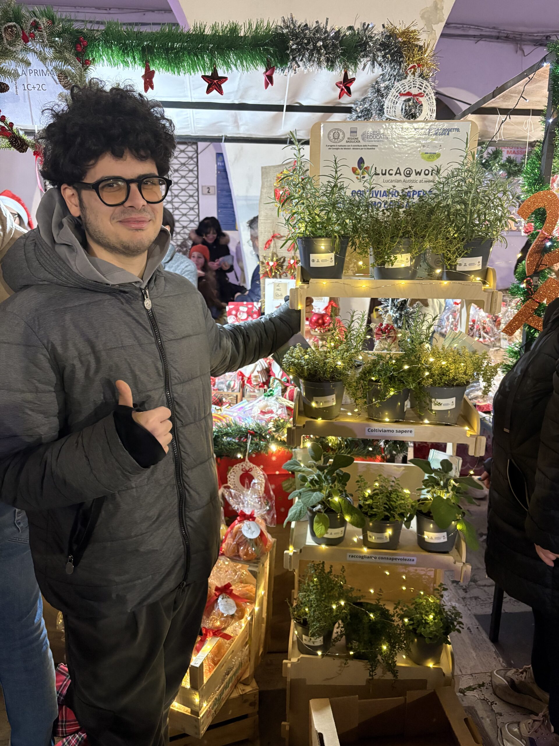Luca@work al mercatino di Natale dell’IC1!