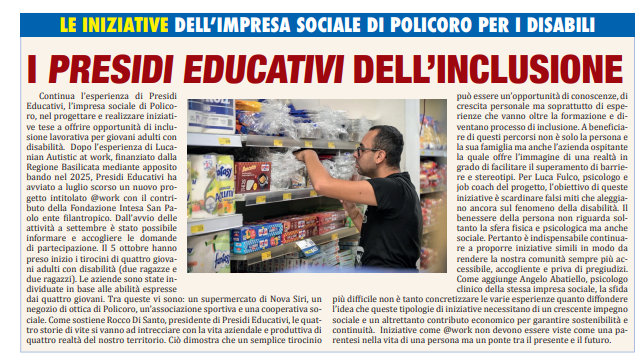 @work: comunicato stampa del 19 ottobre